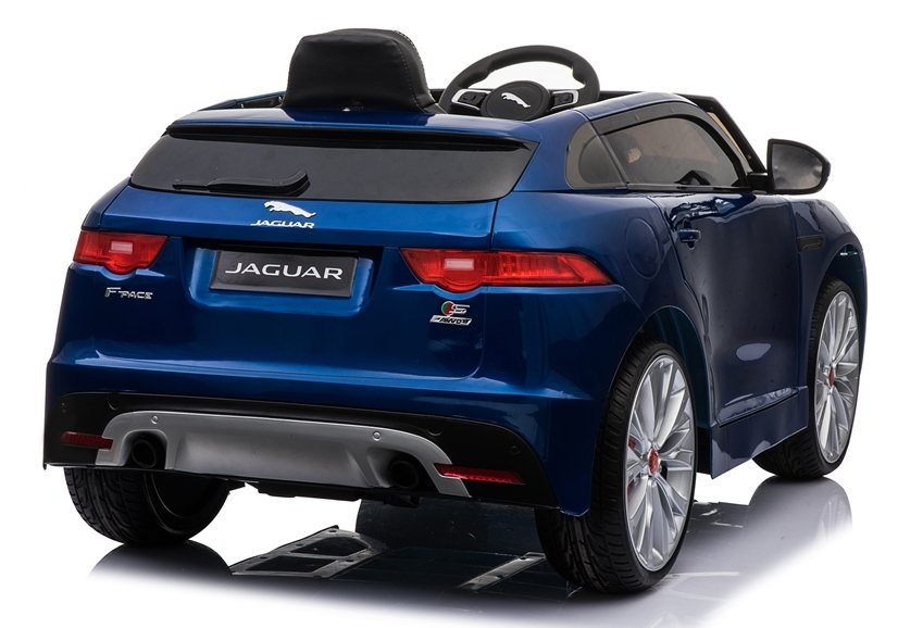 Children's vehicle Jaguar F- Pace Blue painted EVA tires Leather seat 2x45W vehicle