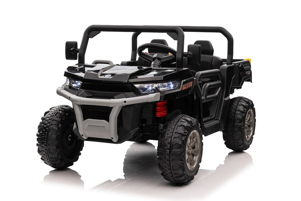 Elektro Kinderauto Bulldog XMX623 4x4 Schwarz 2 Sitzer