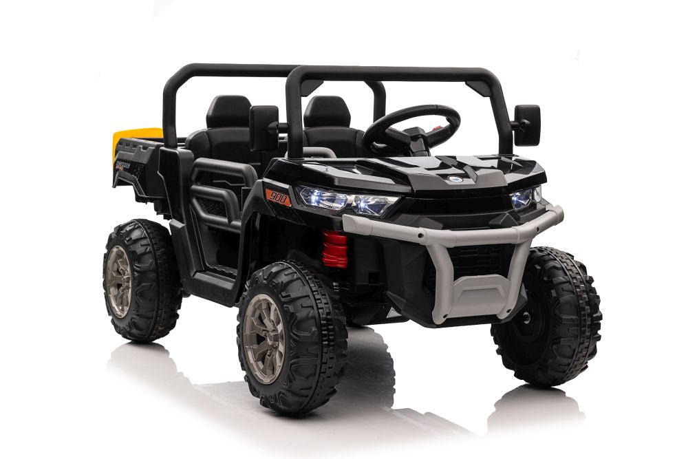 Elektro Kinderauto Bulldog XMX623 4x4 Schwarz 2 Sitzer
