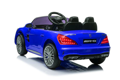 Elektro Kinderauto Mercedes SL65 S blau lackiert LCD