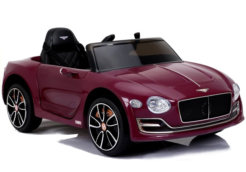 Children's vehicle Bentley Red painted leather seat EVA tires car