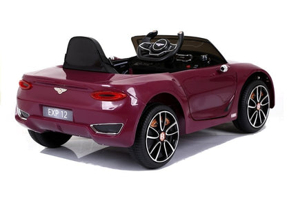 Children's vehicle Bentley Red painted leather seat EVA tires car