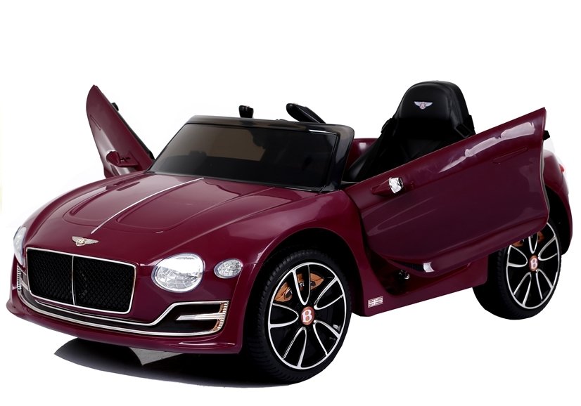 Children's vehicle Bentley Red painted leather seat EVA tires car