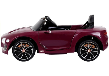Children's vehicle Bentley Red painted leather seat EVA tires car