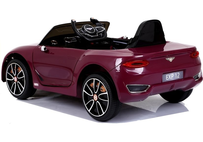Children's vehicle Bentley Red painted leather seat EVA tires car