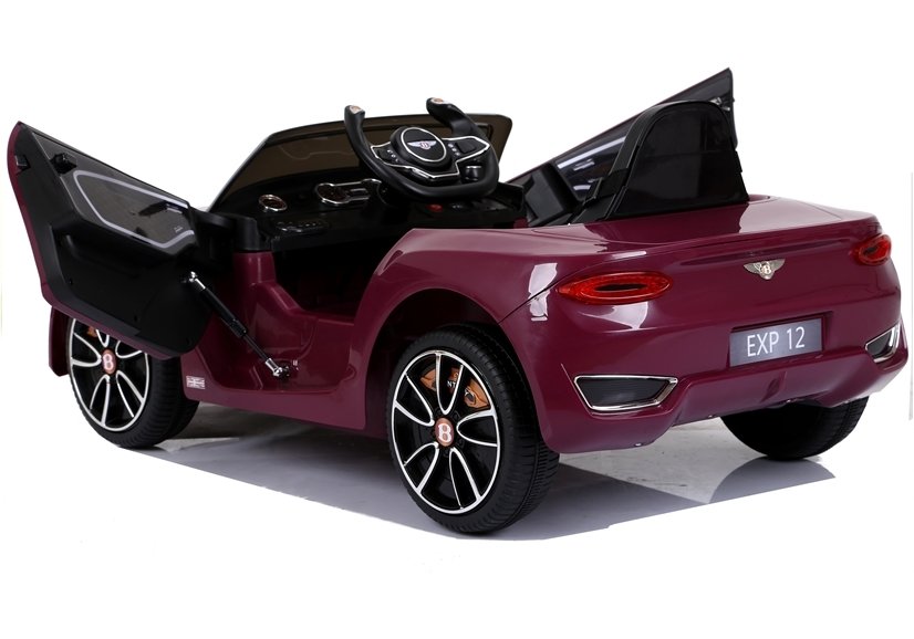 Children's vehicle Bentley Red painted leather seat EVA tires car