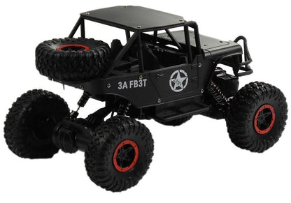 Ferngesteuertes Auto Jeep R/C 1:18 Schwarz Akkus Ladegerät Auto