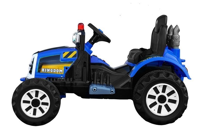 Elektrische Fahrt auf Traktor Kingdom Blau