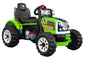 Elektrische Fahrt auf Traktor Kingdom Grün