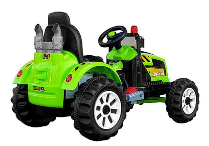 Elektrische Fahrt auf Traktor Kingdom Grün