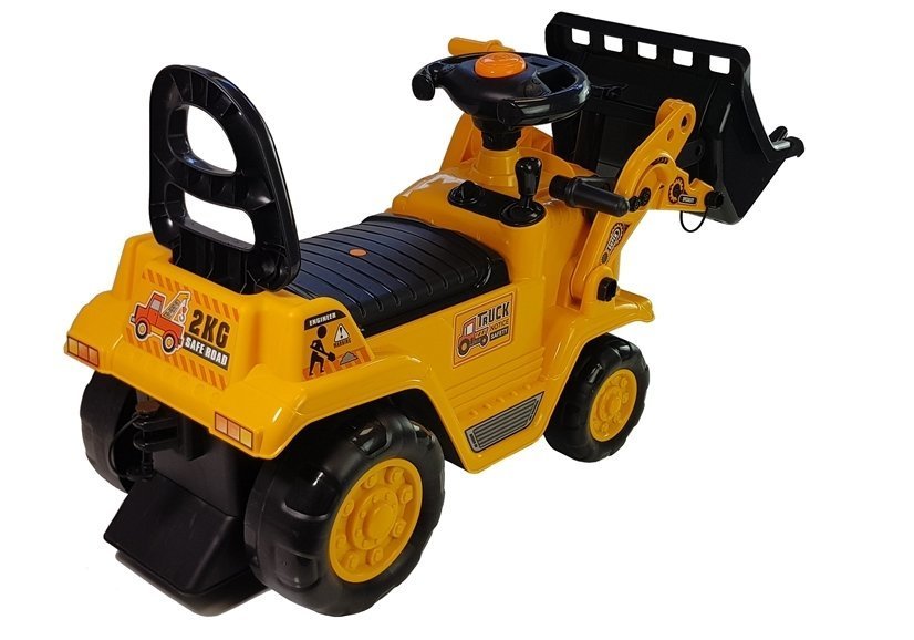 ride-on bulldozer with movable arm