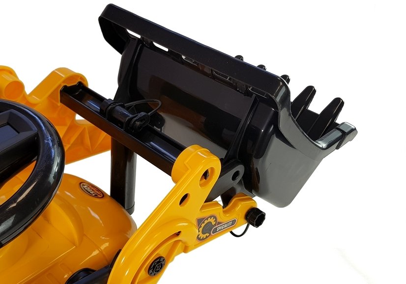 ride-on bulldozer with movable arm