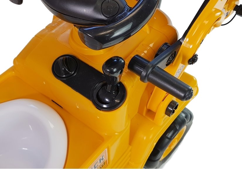 ride-on bulldozer with movable arm