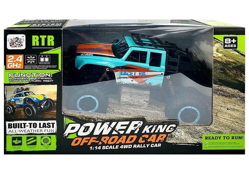 Ferngesteuertes Auto Offroad R/C 1:14 Auto Blau
