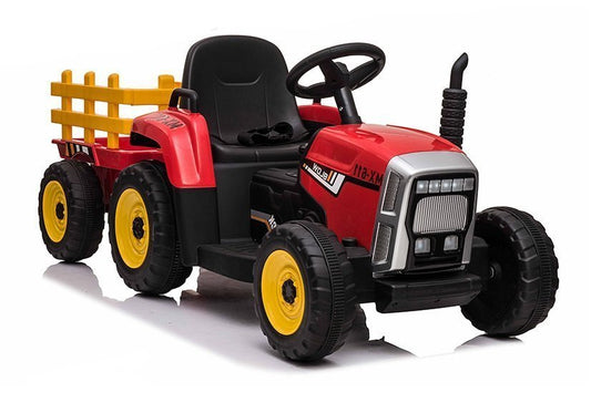 Elektro Kindertraktor mit Anhänger XMX611 Rot