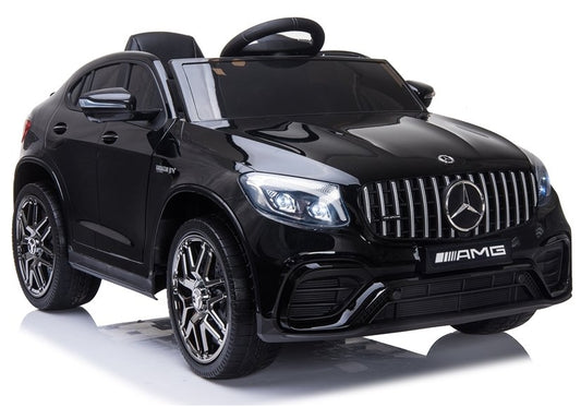 Elektro Kinderauto Mercedes GLC 4x4 Schwarz lackiert