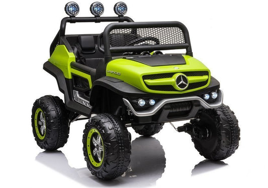 Elektro Kinderauto Buggy Mercedes Unimog S Grün 4x4