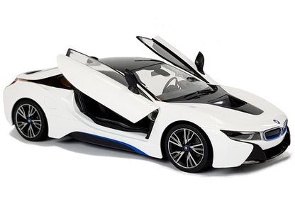 Auto R/C BMW i8 Rastar 1:14 Weiße Automatiktüren