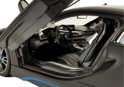 Auto R/C BMW i8 Rastar 1:14 Schwarz Automatik-Türen