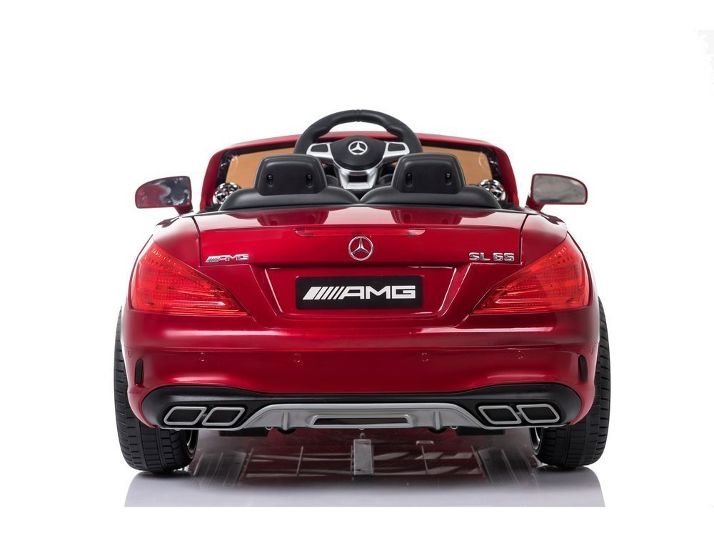 Kinderfahrzeug Mercedes SL65 Auto für Kinder Rot lackiert