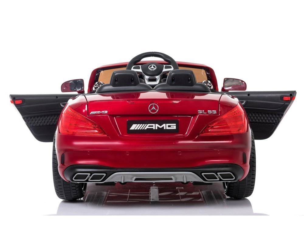 Kinderfahrzeug Mercedes SL65 Auto für Kinder Rot lackiert