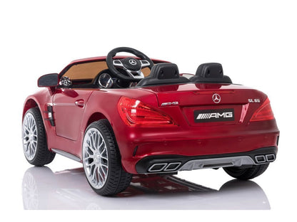 Kinderfahrzeug Mercedes SL65 Auto für Kinder Rot lackiert