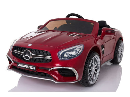 Kinderfahrzeug Mercedes SL65 Auto für Kinder Rot lackiert
