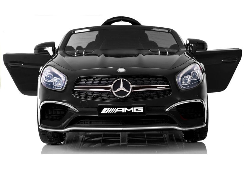 Kinderfahrzeug Mercedes SL65 Auto für Kinder Schwarz lackiert