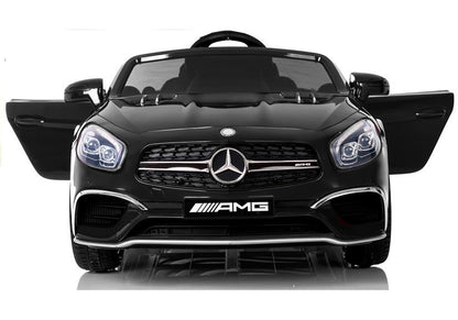 Kinderfahrzeug Mercedes SL65 Auto für Kinder Schwarz lackiert