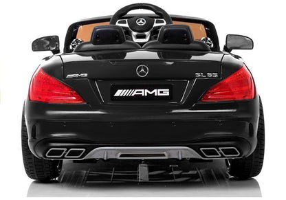 Kinderfahrzeug Mercedes SL65 Auto für Kinder Schwarz lackiert