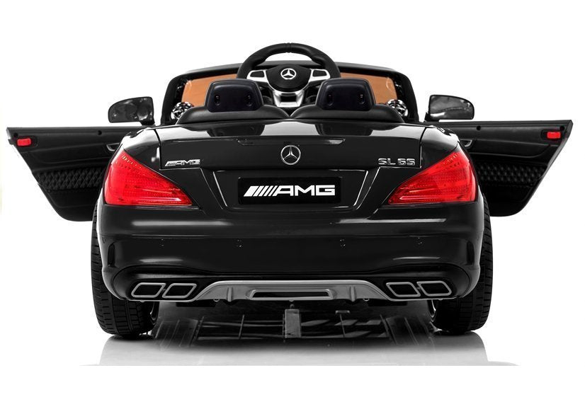 Kinderfahrzeug Mercedes SL65 Auto für Kinder Schwarz lackiert