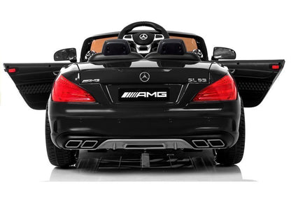 Kinderfahrzeug Mercedes SL65 Auto für Kinder Schwarz lackiert