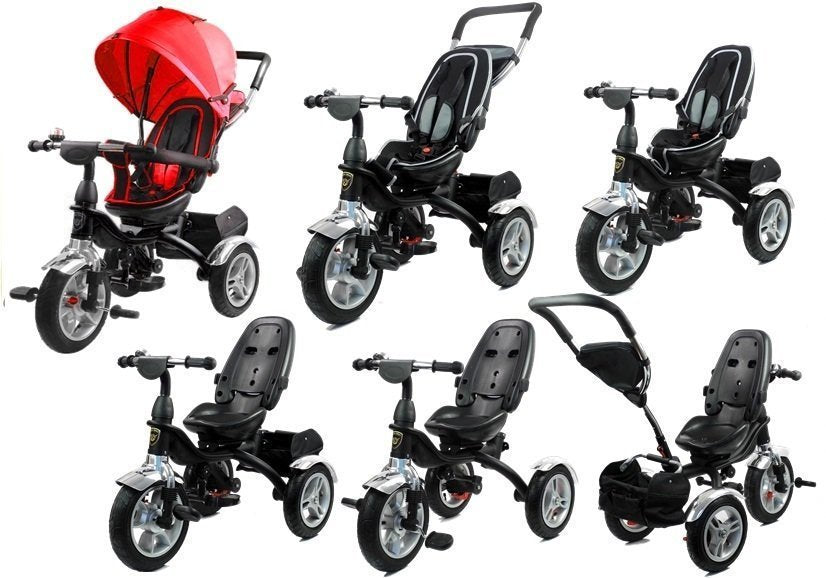 Tricycle PRO500 Red Rubber Wheels Sunroof