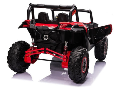 Elektro Kinderauto Buggy 4x4 UTV-MX Rot 24V,EVA Reifen,Ledersitz, 2Sitzer