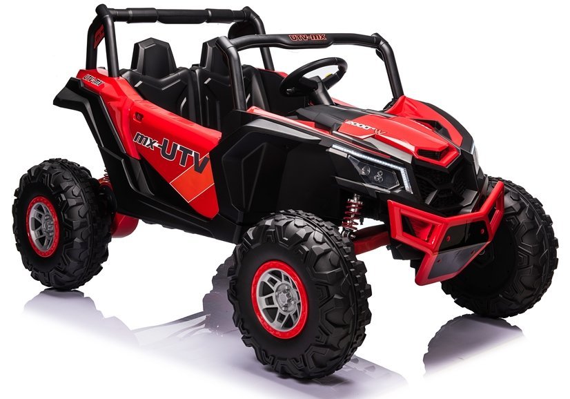 Elektro Kinderauto Buggy 4x4 UTV-MX Rot 24V,EVA Reifen,Ledersitz, 2Sitzer