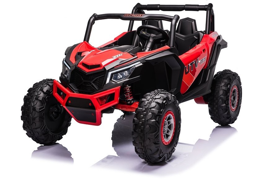 Elektro Kinderauto Buggy 4x4 UTV-MX Rot 24V,EVA Reifen,Ledersitz, 2Sitzer