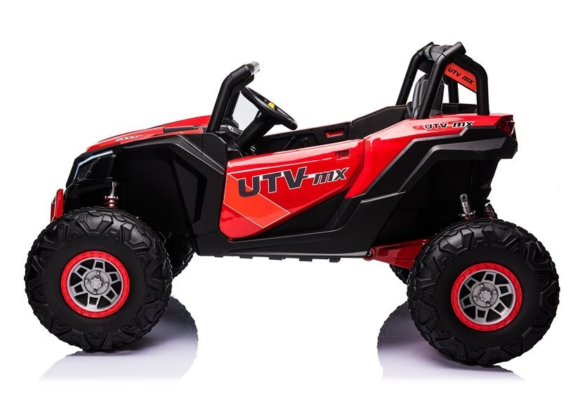 Elektro Kinderauto Buggy 4x4 UTV-MX Rot 24V,EVA Reifen,Ledersitz, 2Sitzer