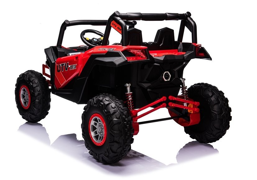 Elektro Kinderauto Buggy 4x4 UTV-MX Rot 24V,EVA Reifen,Ledersitz, 2Sitzer