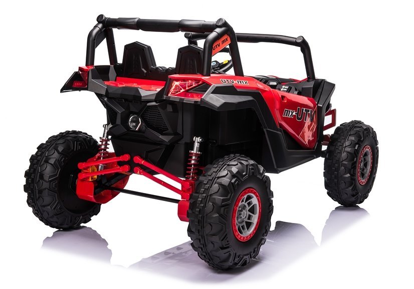 Elektro Kinderauto Buggy 4x4 UTV-MX Rot 24V,EVA Reifen,Ledersitz, 2Sitzer