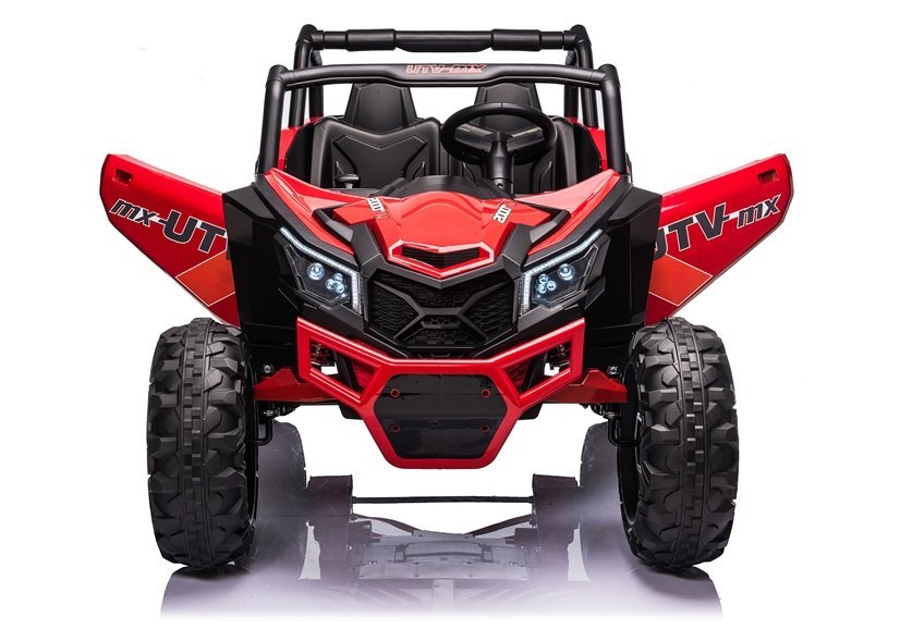 Elektro Kinderauto Buggy 4x4 UTV-MX Rot 24V,EVA Reifen,Ledersitz, 2Sitzer