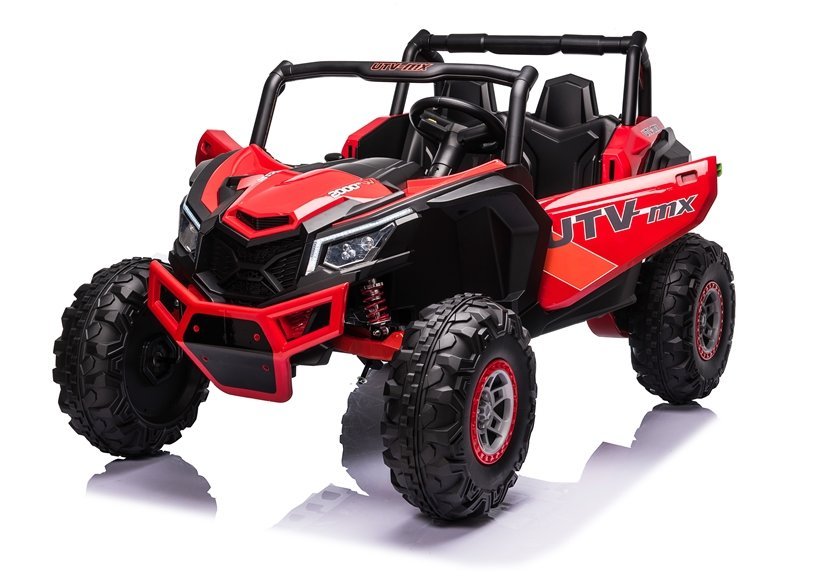 Elektro Kinderauto Buggy 4x4 UTV-MX Rot 24V,EVA Reifen,Ledersitz, 2Sitzer