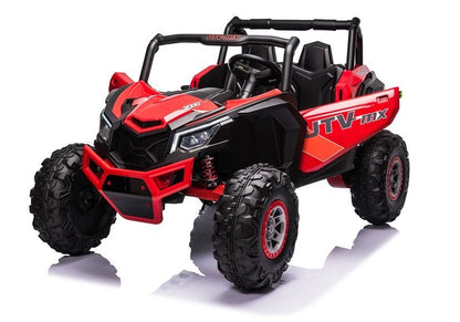 Elektro Kinderauto Buggy 4x4 UTV-MX Rot 24V,EVA Reifen,Ledersitz, 2Sitzer