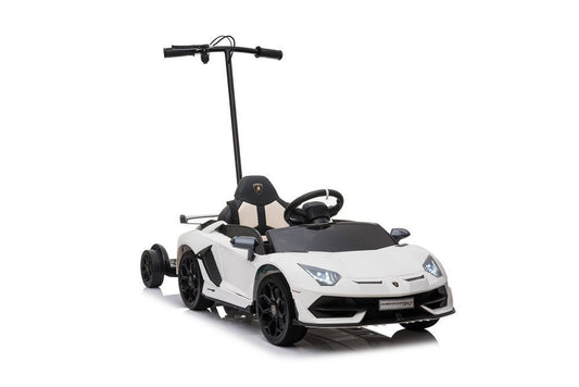 Elektro Kinderauto Lamborghini Aventador SX2018 Weiß mit Hoverboard