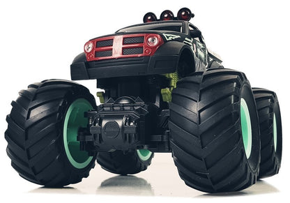 Offroad Auto Pick Up Riesige Bigfoot Wheels 2.4G 1:18 Schwarz / Grün Ferngesteuert