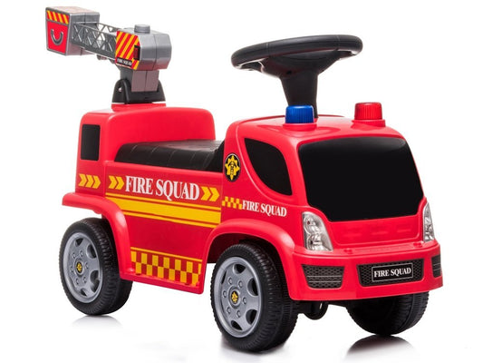 Fire engine Ladder Soap bubbles Sounds Roosters