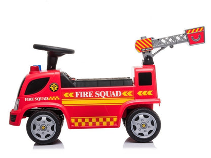 Fire engine Ladder Soap bubbles Sounds Roosters