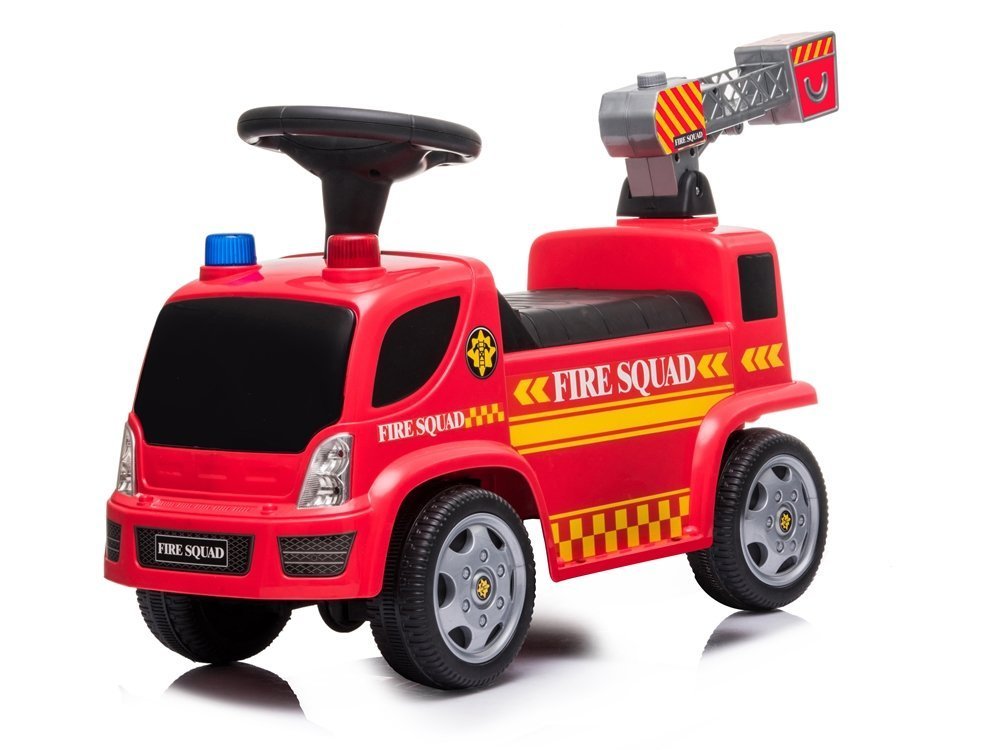 Fire engine Ladder Soap bubbles Sounds Roosters