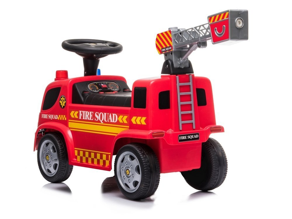 Fire engine Ladder Soap bubbles Sounds Roosters