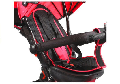 Dreirad PRO500 Rot Gummiräder Sonnendach