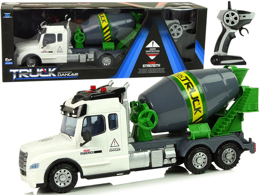 Betonfahrzeug R/C Rotierende Birne Weiß Pilot 2.4 G